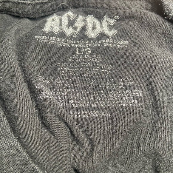 5/$25 AC/DC Japan Tour 1981 Commerative TShirt. Black with Bright Graphics Large - Picture 3 of 3